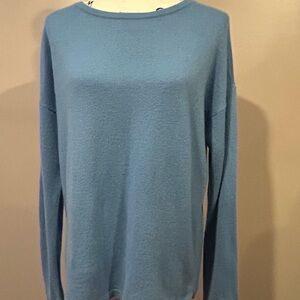VAN WINKLE & CO. Long Sleeve Crew Neck Coordinating Cashmere Lounge Top
